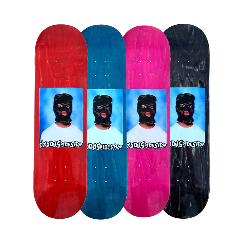 Exodus Skimask Skateboard Deck - Assorted Stain