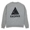 Exodus T1 Logo Crew Sweatshirt - Heather Grey/Black