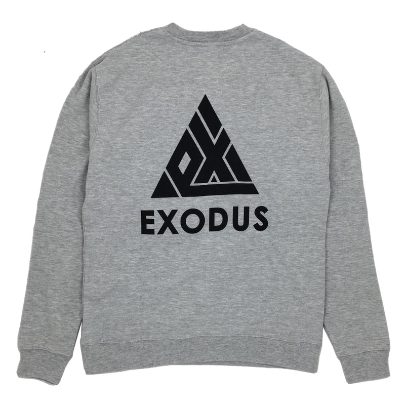 Exodus T1 Logo Crew Sweatshirt - Heather Grey/Black