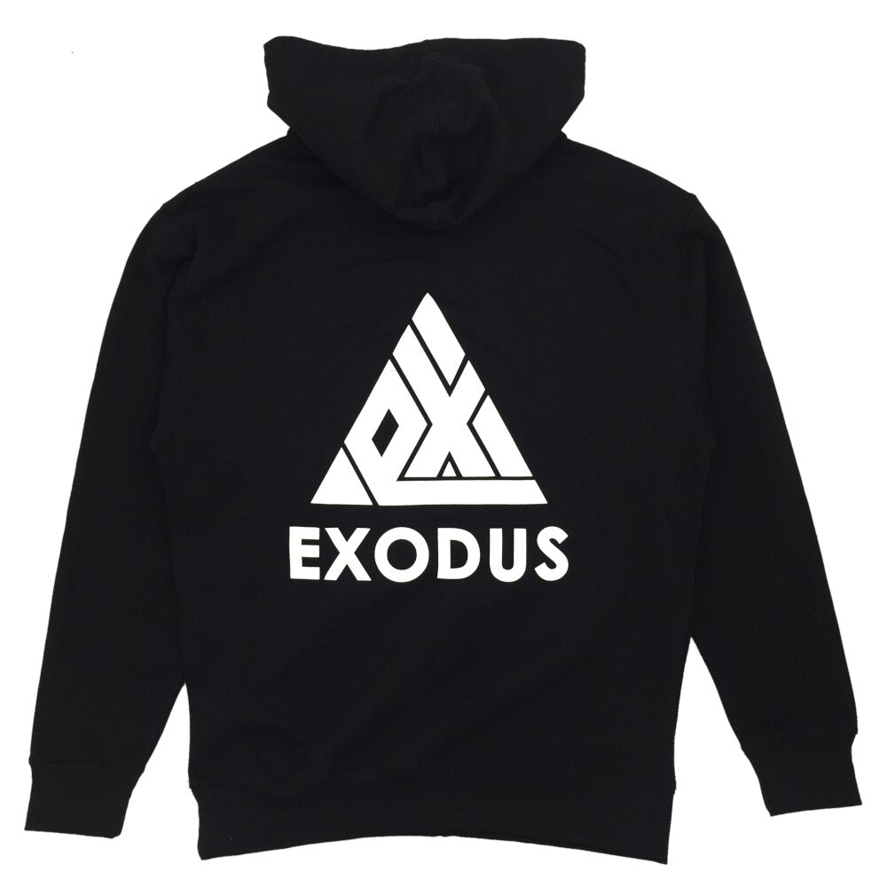 Exodus T1 Logo Pullover Hoodie - Black/White