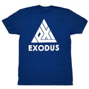 Exodus T1 Logo Premium Tee - Harbor Blue/White