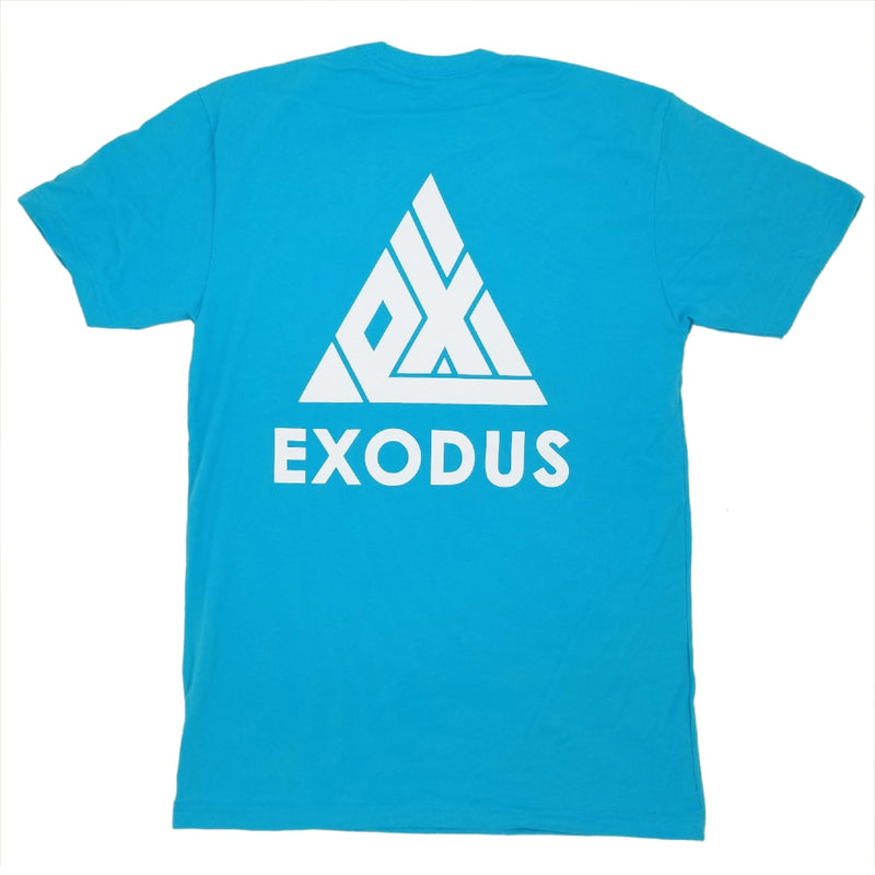 Exodus T1 Logo Premium Tee - Tahiti/White