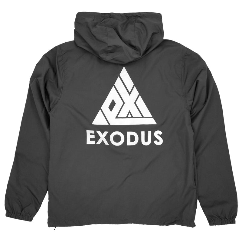 Exodus T1 Logo Windbreaker Jacket - Graphite/White