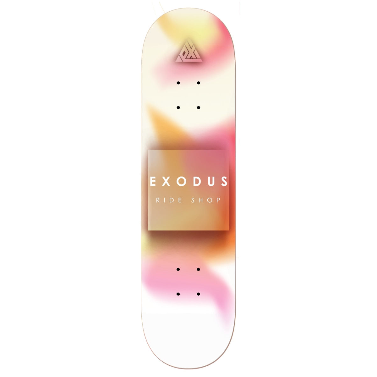 Exodus White Liquify Full Skateboard Deck