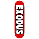 Exodus Brand Logo Full Skateboard Deck - Red/White