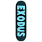 Exodus Brand Logo Skateboard Deck - Turquoise