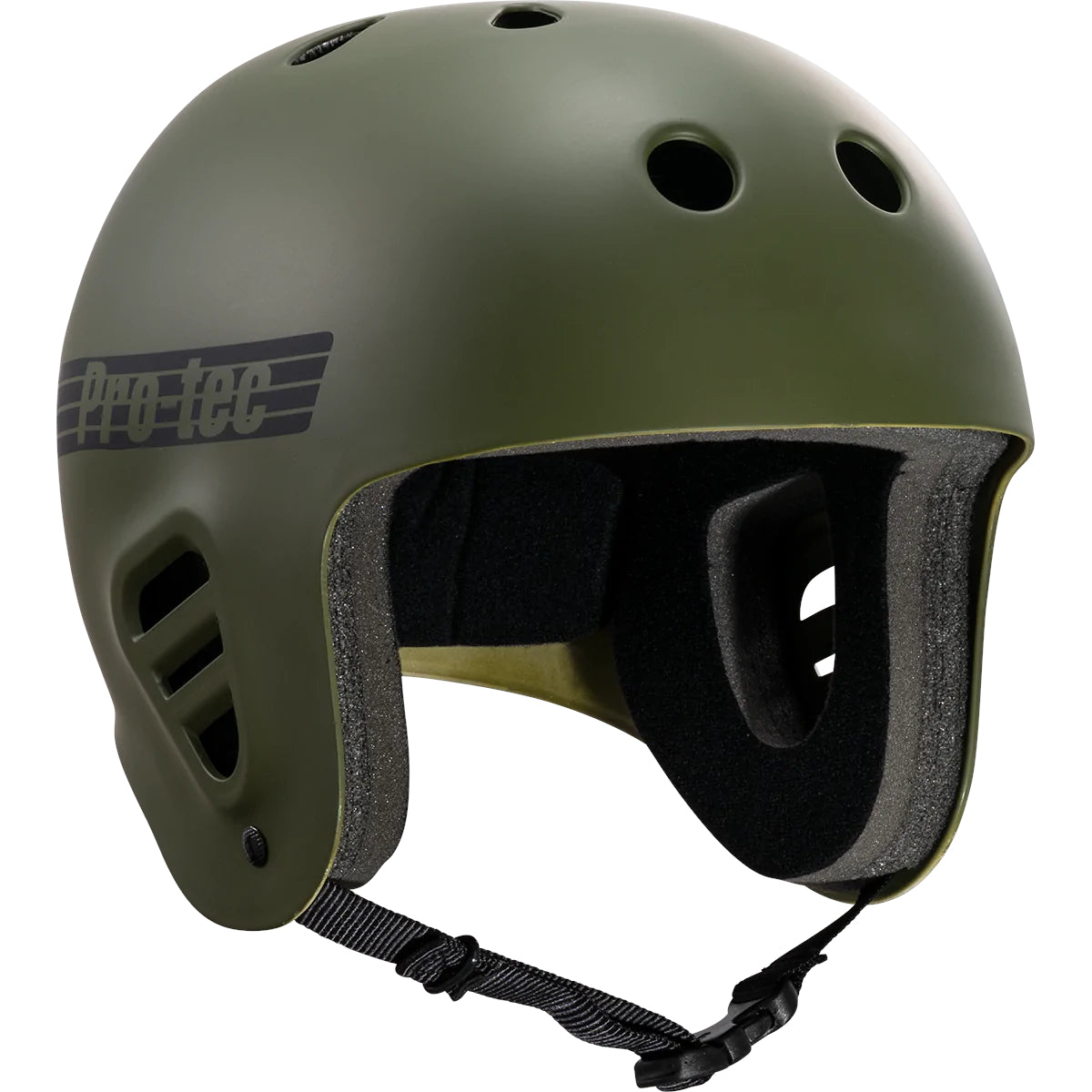 Matte Olive Full Cut Pro-Tec Skate Helmet