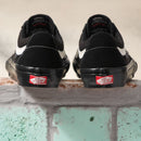Black Skate Sk8-Low Vans Skateboarding Shoe Back