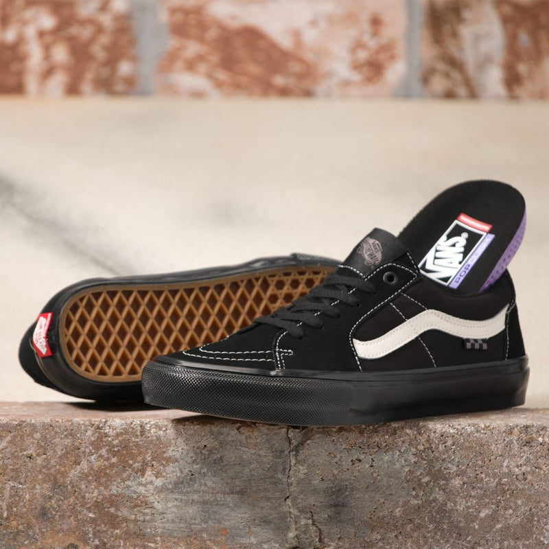 Black Skate Sk8-Low Vans Skateboarding Shoe