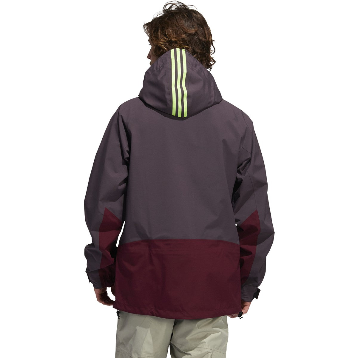 Mineral Red 3-Layer 20K Adidas Snowboarding Jacket Back