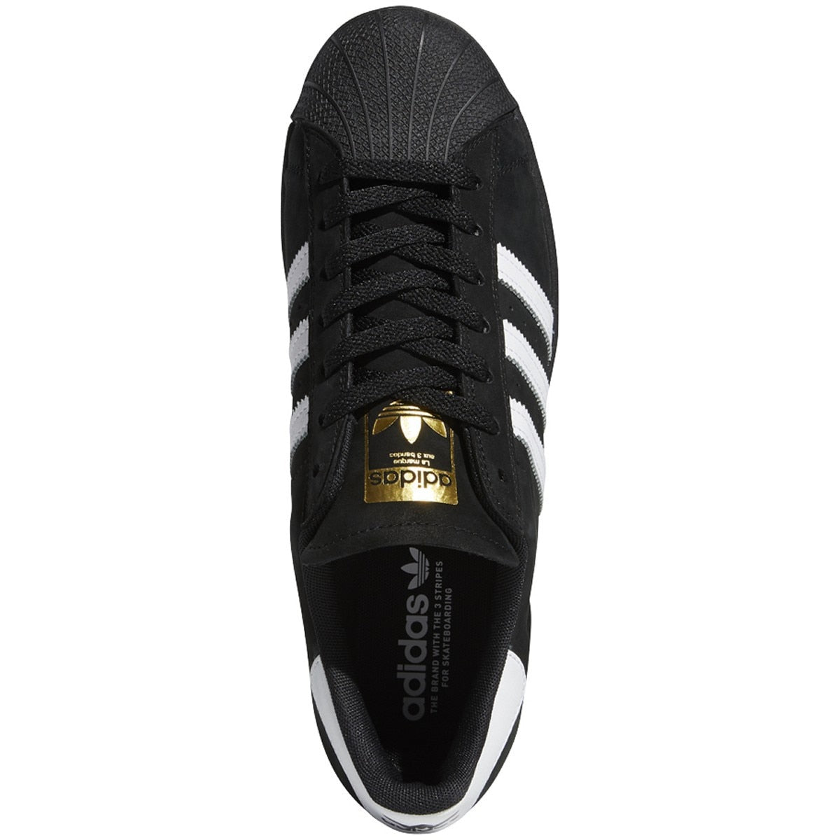 Adidas Superstar ADV Skate Shoe - Core Black/White/Gold Metallic