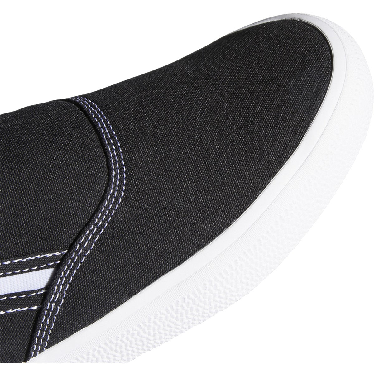 Black/White Canvas 3MC Slip Adidas Skateboarding Shoes Detail