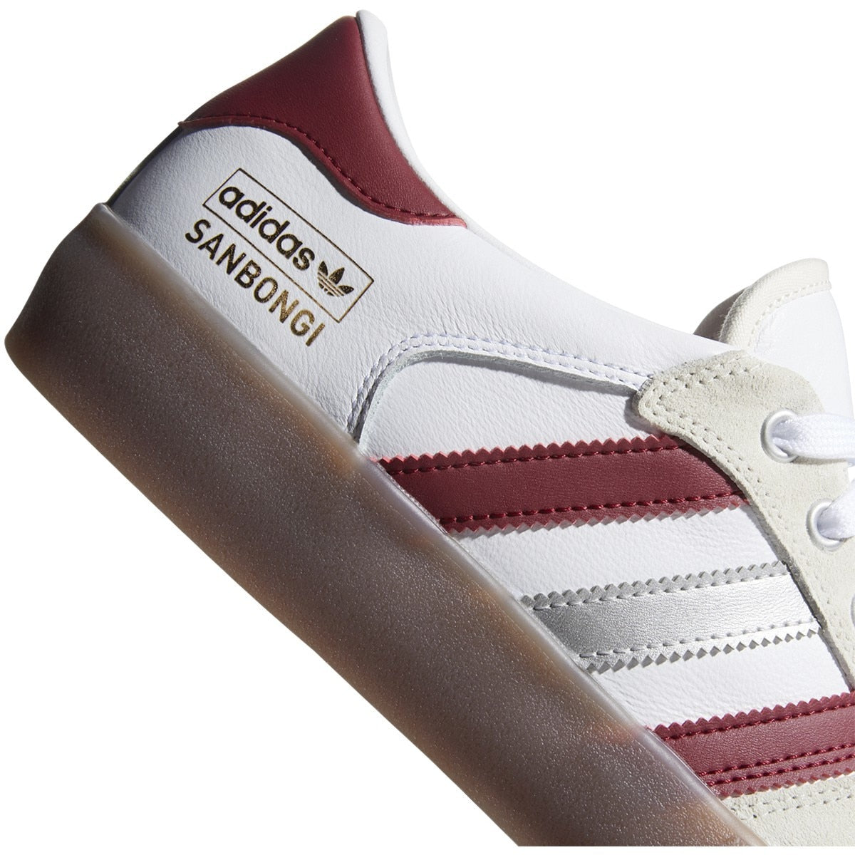 Adidas Matchbreak Super x Shin Skate Shoe - White/Collegiate Burgundy/Gum
