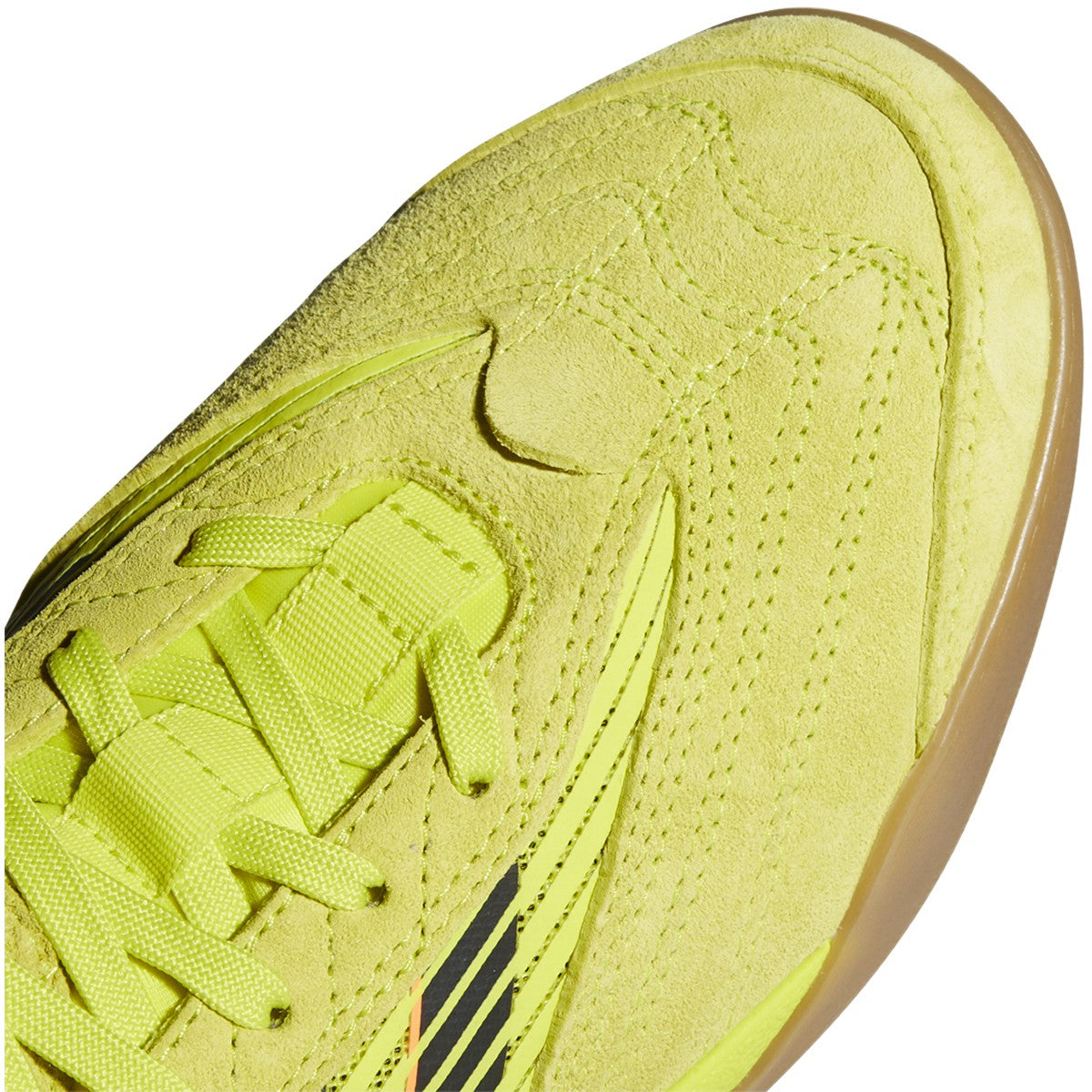 Acid Yellow Copa Nationale Adidas Skateboarding Shoe Detail