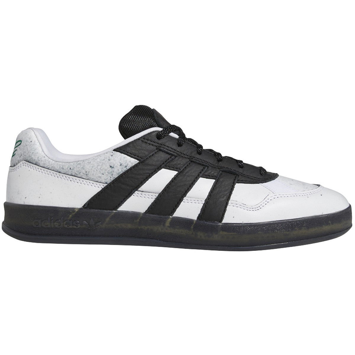 Adidas Aloha Super Skateboard Shoe - White/Core Black/Bold Green