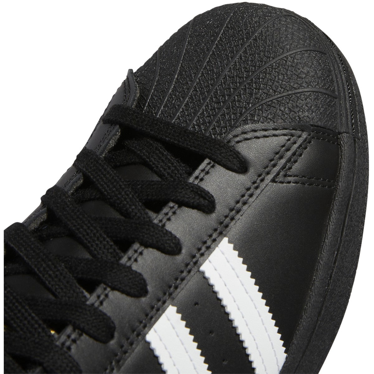 Core Black Superstar ADV Adidas Skateboarding Shoe Detail