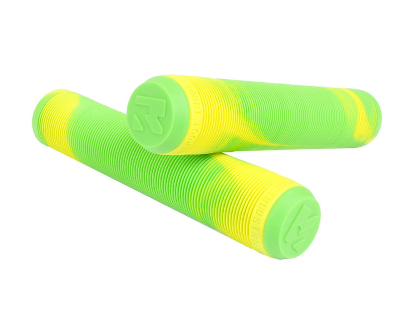 Root Industries Premium Mix Scooter Grips - Green/Yellow