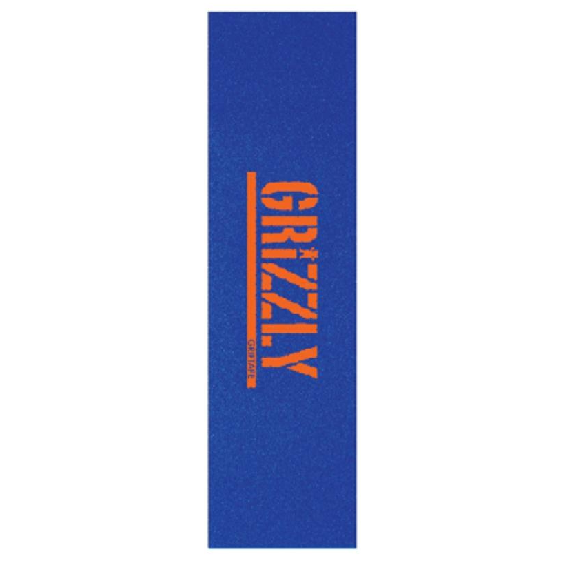 Blue/Orange Grizzly Stamp Griptape