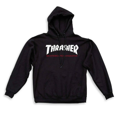 Thrasher Two Tone Skate Mag Logo Pullover Hoodie - Black