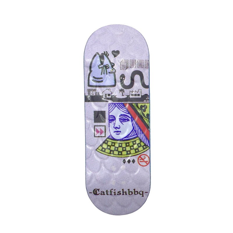 Catfishbbq Her Majesty EMBOSSED Fingerboard Deck - Purple