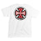 Independent 2 Color T/C Regular Tee - White