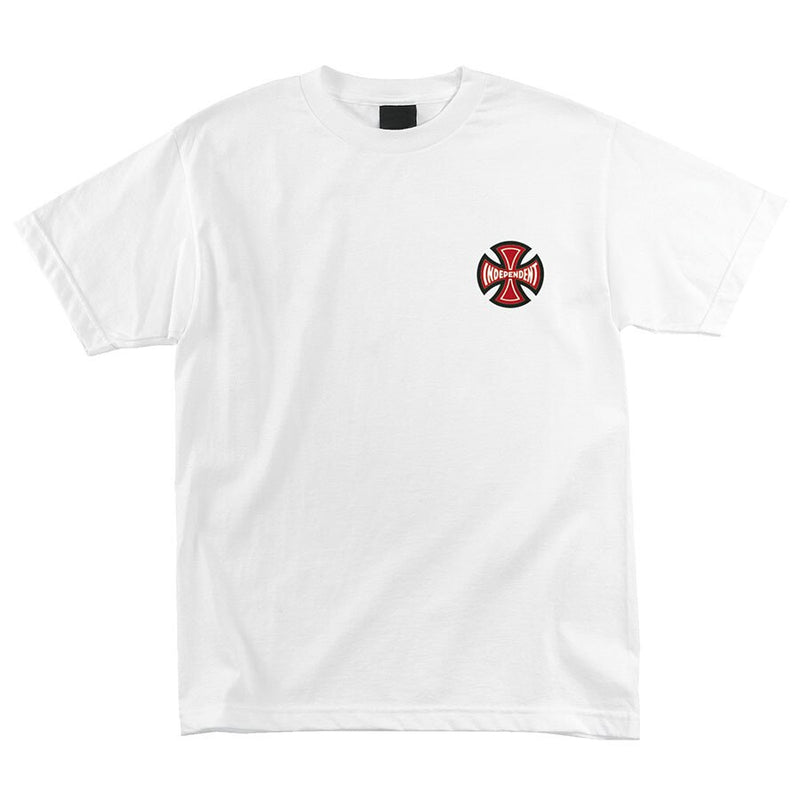 Independent 2 Color T/C Regular Tee - White