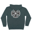 Independent Bar/Cross Regular Pullover hoodie- Alpine Green