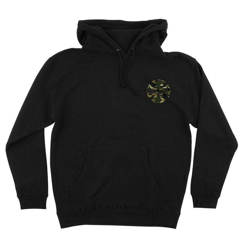 Independent Concealed Pullover Hoodie- Black/Camo