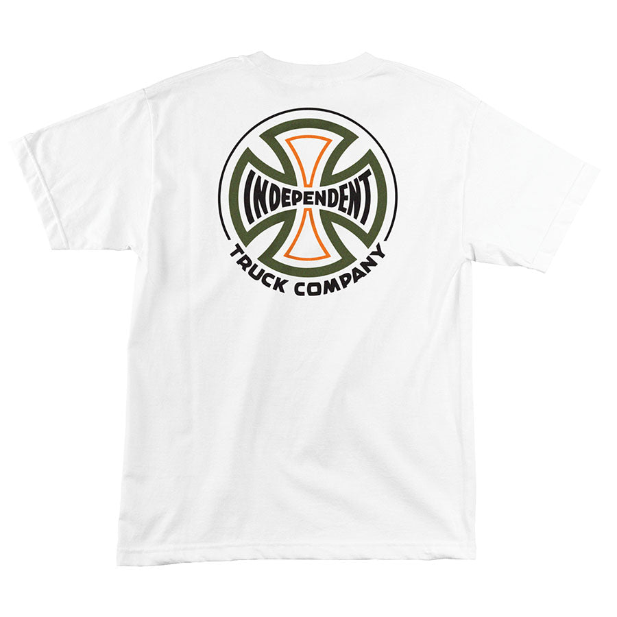 White Converge Independent Trucks T-Shirt Back