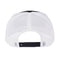 Black and White High Profile Independent Converge Mesh Trucker Hat Back