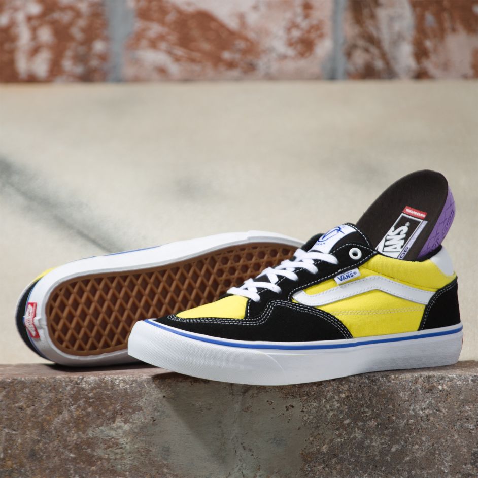 Vans Rowan Skateboard Shoe - Black/Blazing Yellow