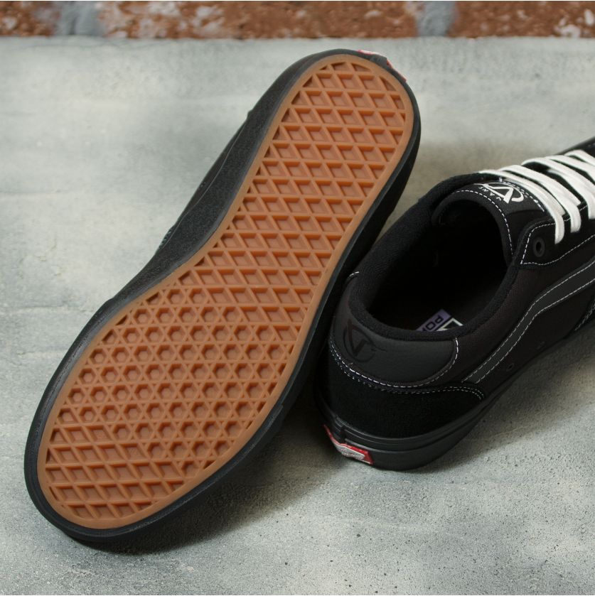 Black Rowan Vans Skateboarding Shoe Bottom