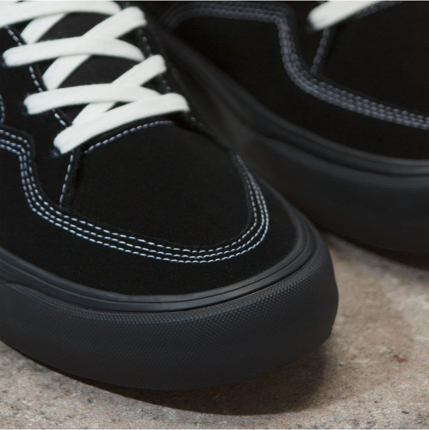 Black Rowan Vans Skateboarding Shoe Detail