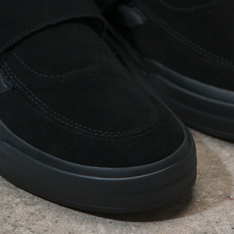 Black Kyle Walker 2 Vans Skateboarding Shoe Detail