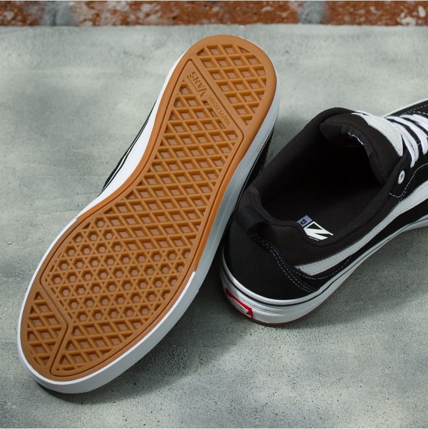 Black/White Kyle Walker Vans Skateboard Shoe Bottom