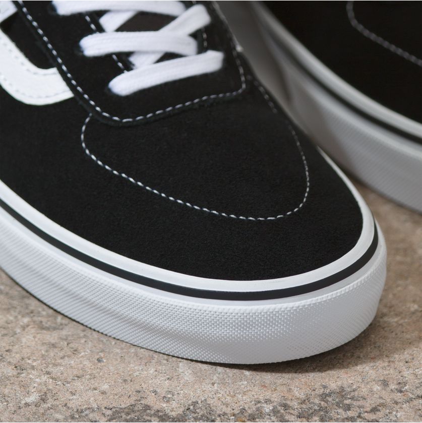 Black/White Kyle Walker Vans Skateboard Shoe detail