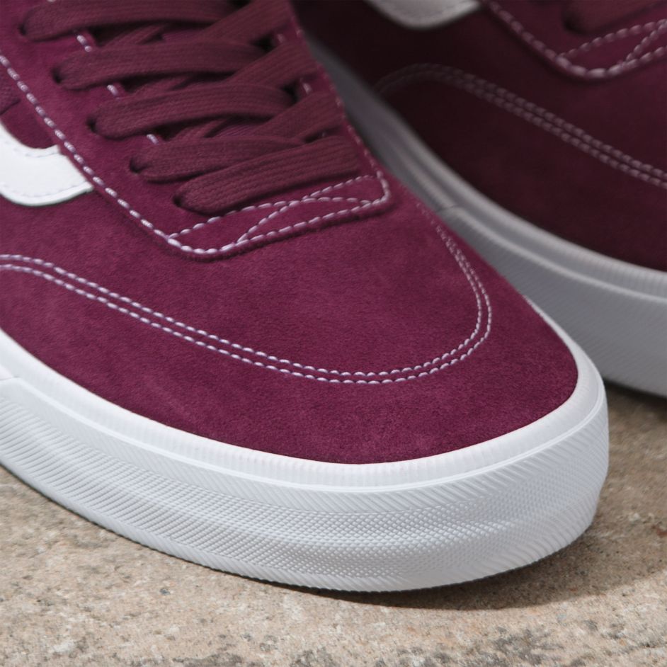 Mauve Gilbert Crockett Vans Skateboarding Shoe Detail