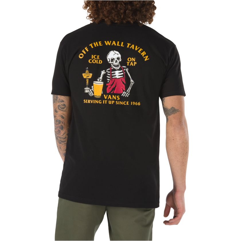 Black Off The Wall Tavern Vans T-Shirt Back