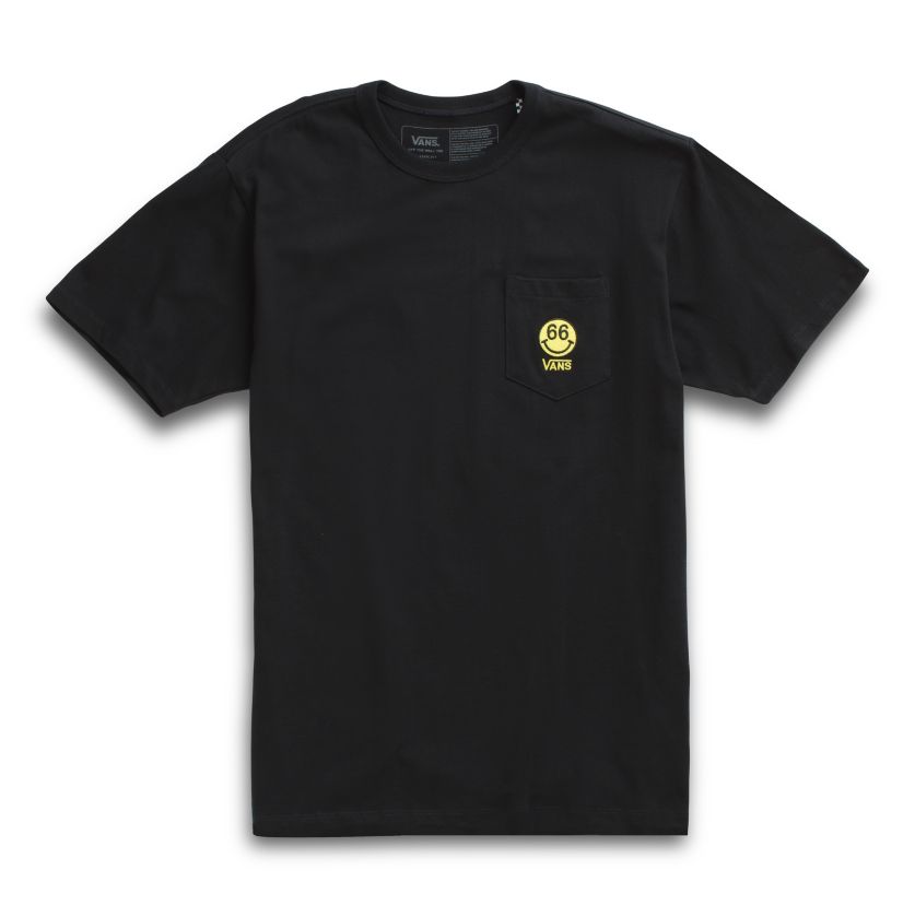 Black Off The Wall Vans Graphic Pocket T-Shirt
