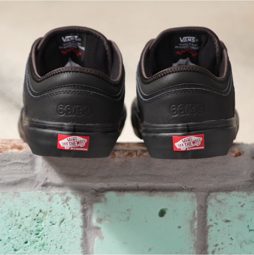 Black Geoff Rowley Vans Skateboarding Shoe Back