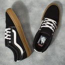 Black/Gum Chukka Low Sidestripe Vans Skateboarding Shoe Top