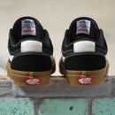 Black/Gum Chukka Low Sidestripe Vans Skateboarding Shoe Back
