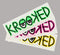 Krooked Eyes Skateboard Sticker