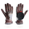 Brown Leather Advanced Freeride Downhill Slide Loaded Longboarding Gloves