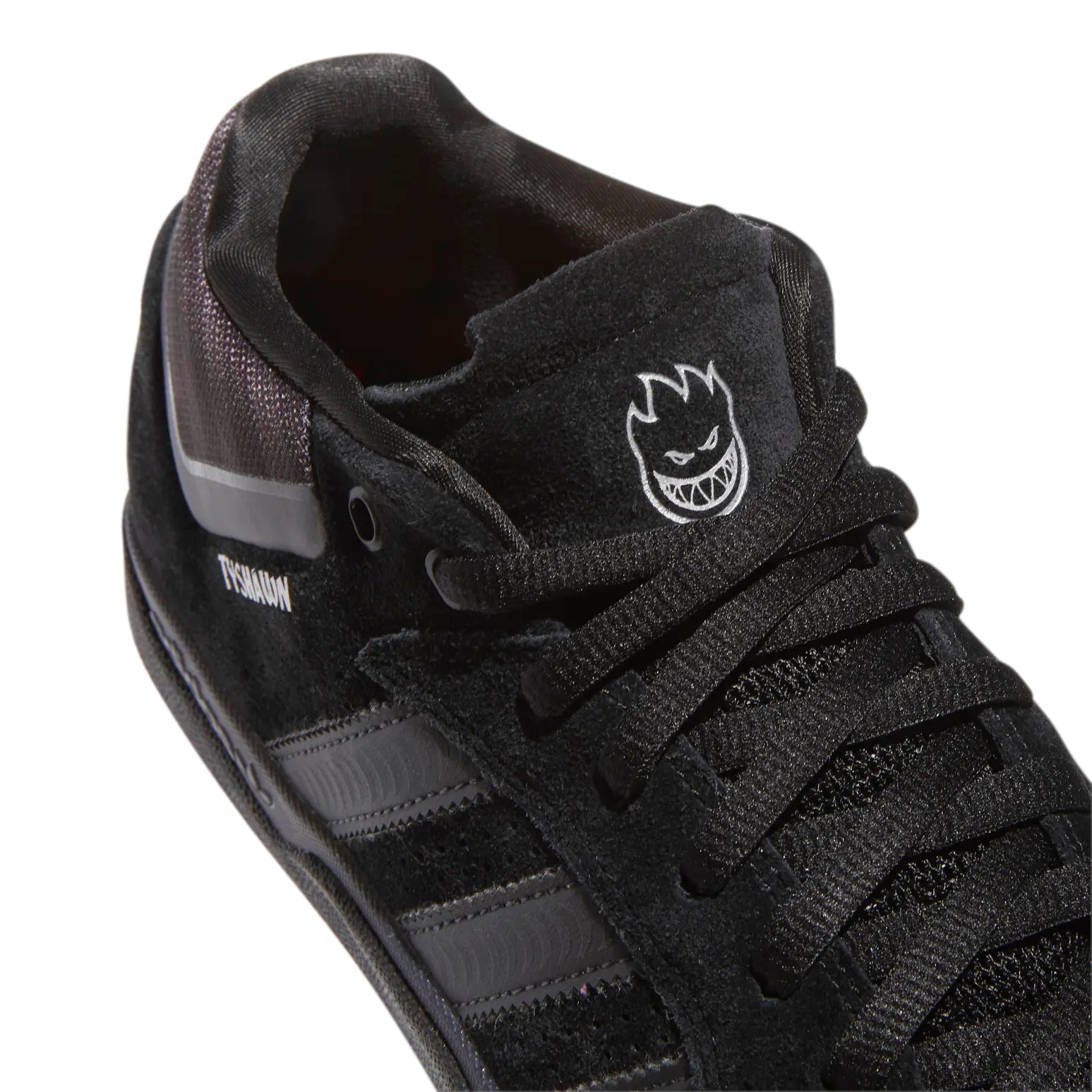 Core Black Spitfire x Tyshawn Adidas Skateboarding Shoe Detail