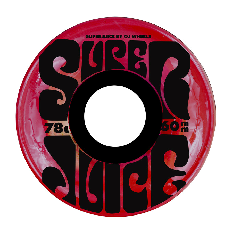Translucent Red 78a OJ Super Juice Skateboard Wheels