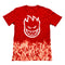 Red Wash Bighead Outline Spitfire Wheels T-shirt