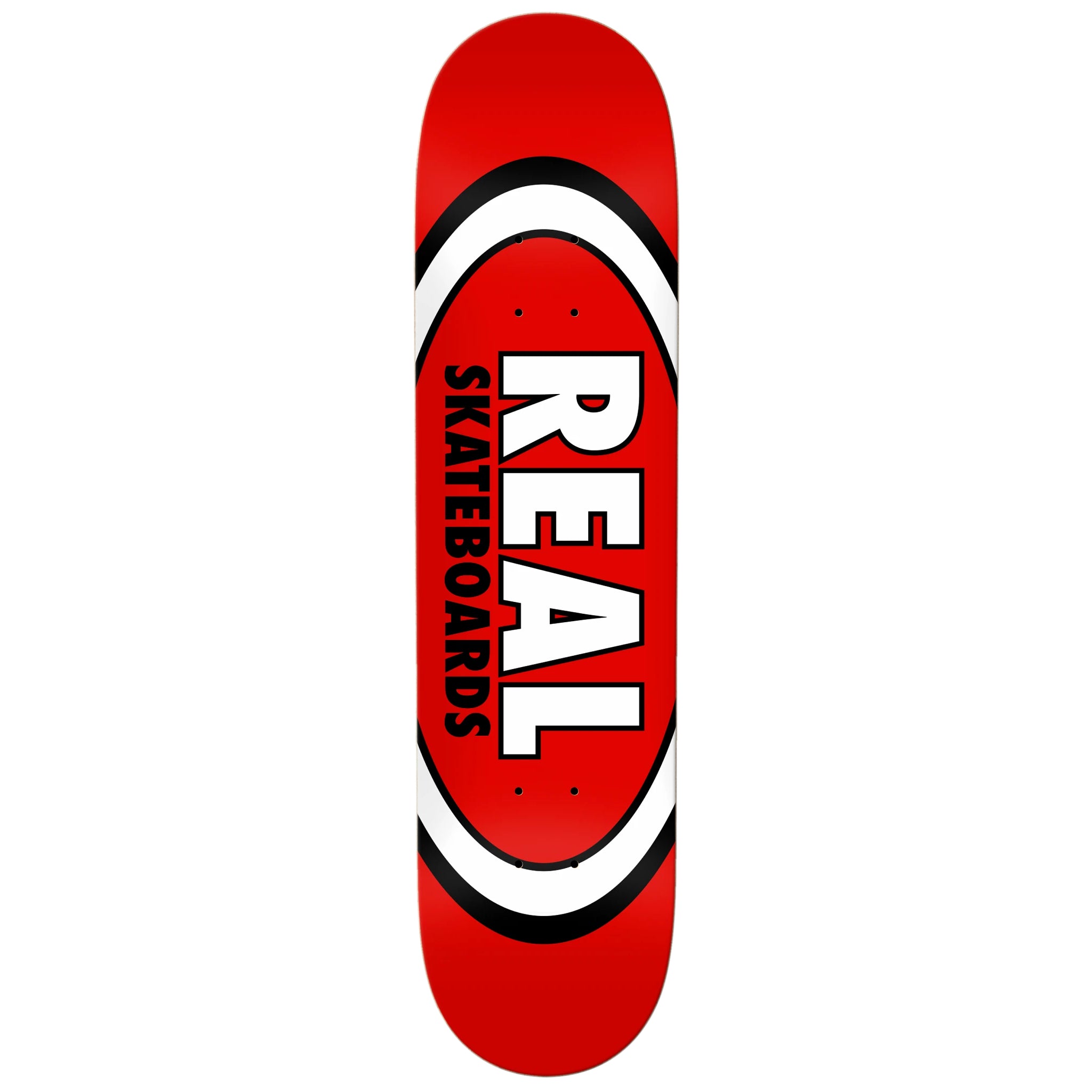 Red Classic Oval Real Skateboard Deck