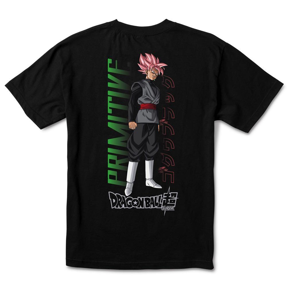 Black Goku Dragon Ball Z Primitive Skate T-Shirt Back