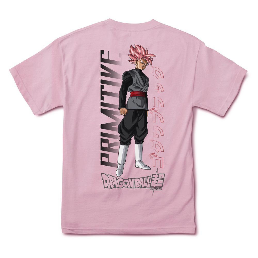 Pink SSR Goku Black Dragon Ball Z Primitive Skate T-Shirt Back
